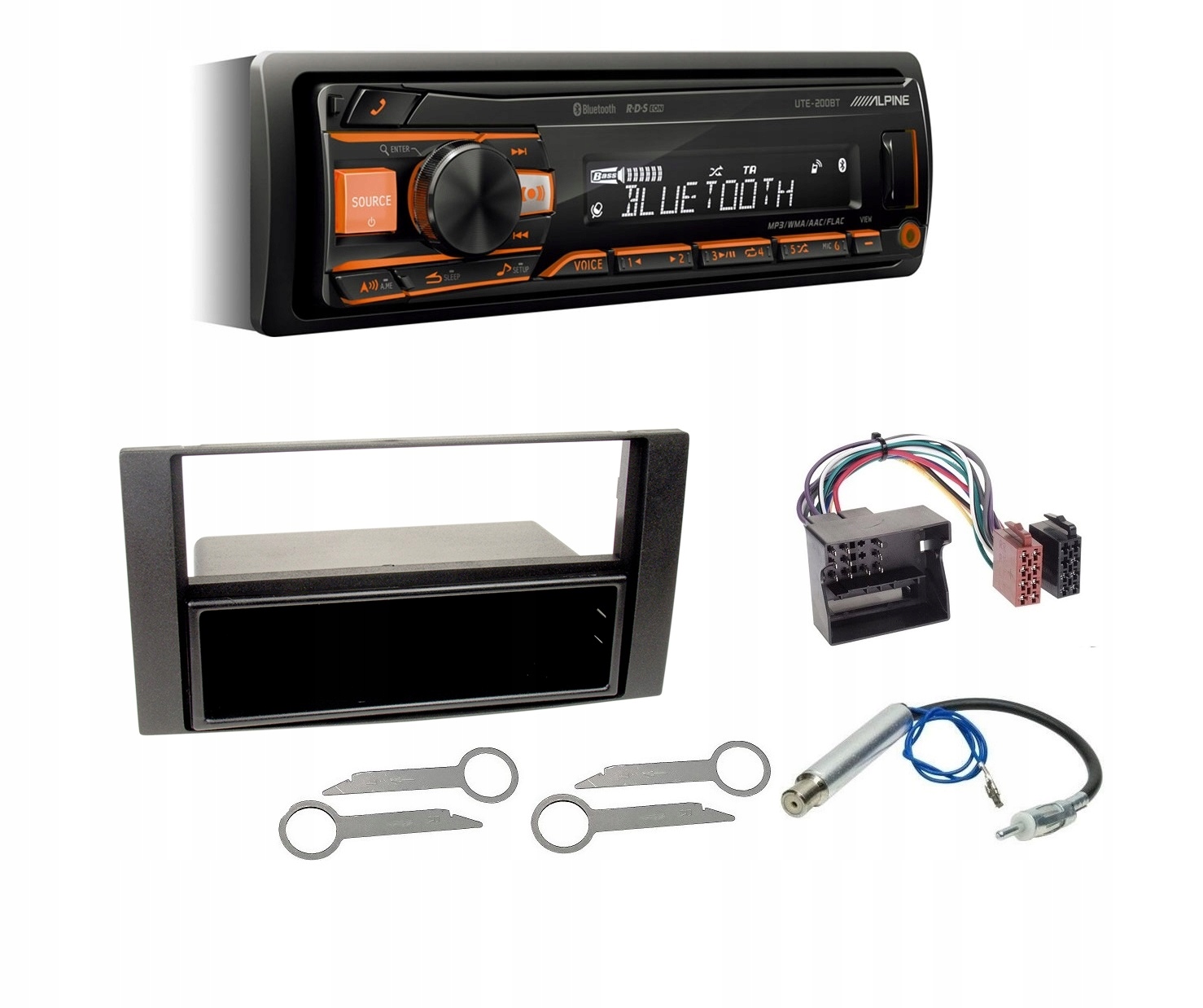 Automobilové rádio Alpine UTE-200BT Bluetooth Ford Focus Kuga Galaxy C Max