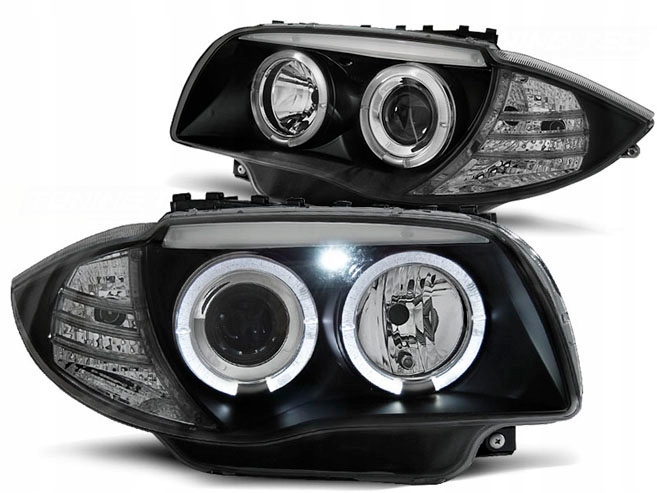 REFLEKTORY BMW 1 E87 E81 E82 04-11R RINGI LED SONAR BLACK