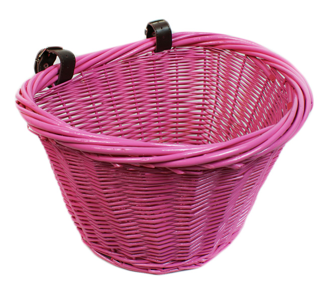 Плетеная корзина Bicycle CRUISER Basket PINK.