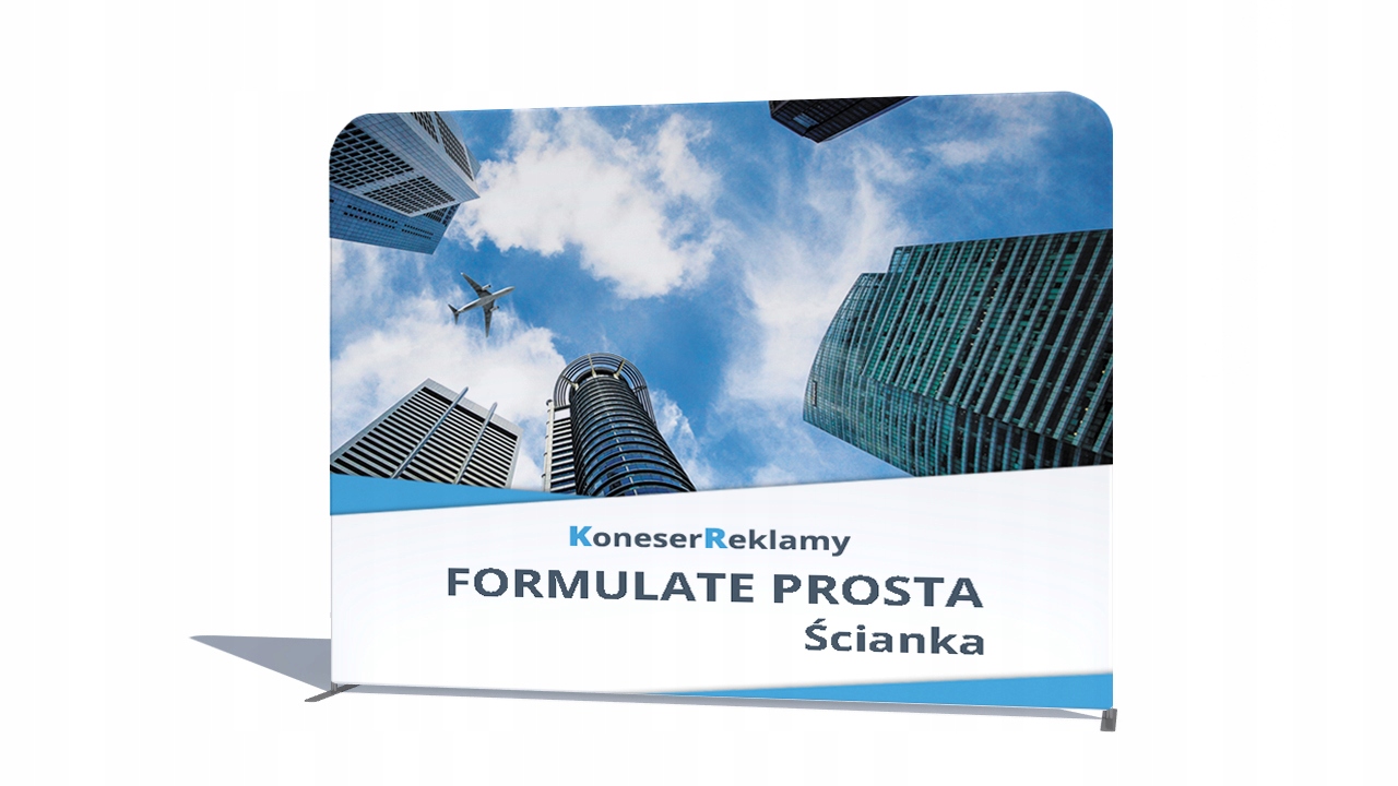 Ścianka tekstylna z grafiką Formulate Prosty 3m