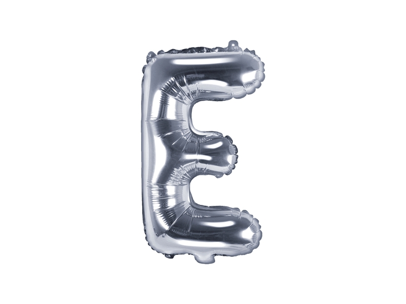 

Balon foliowy Litera E 35cm, srebrny