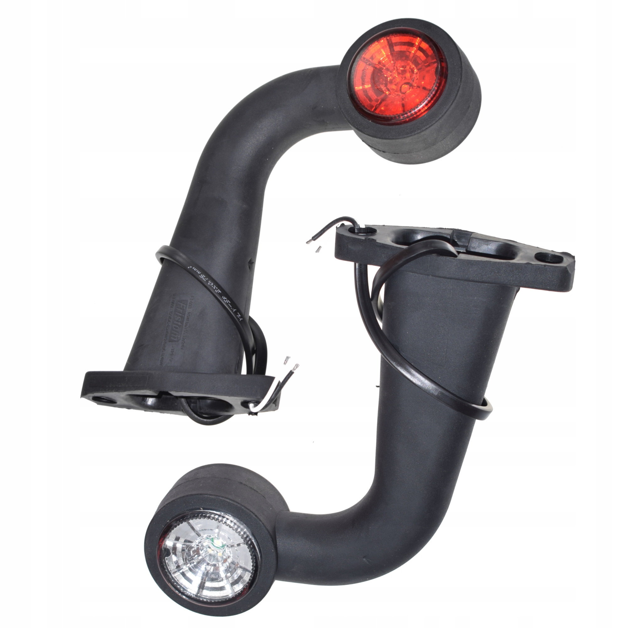 LAMPA OBRYSOWA BIAŁO CZERWONA LED DŁUGA "L''