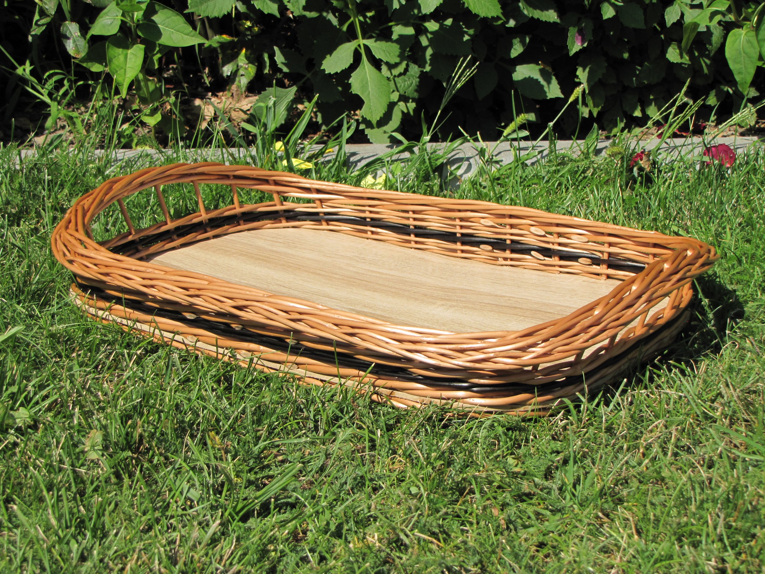 Taca wiklinowa Tacka z wikliny WIKLINA 48 cm DUŻA Marka Sklep Wiklinowy