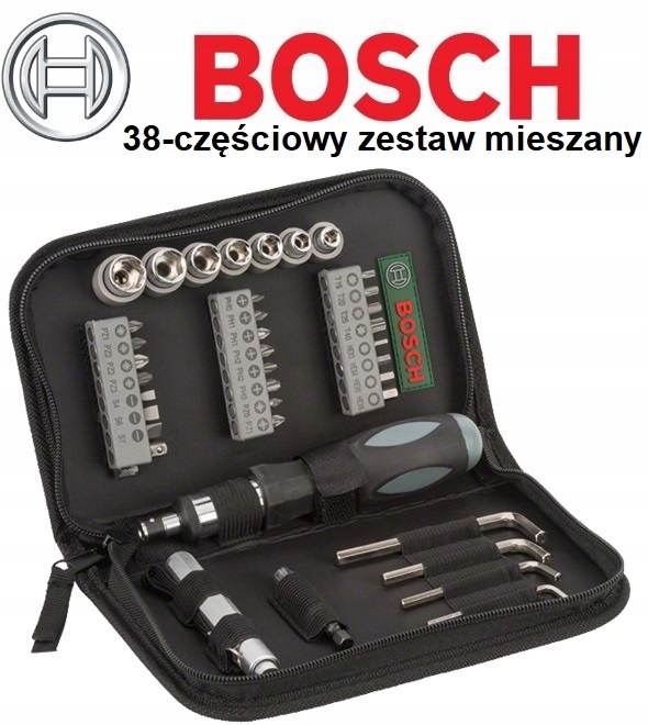 ZESTAW 38 BITÓW I NASADEK BOSCH X-LINE + MIARA 5M Marka Bosch