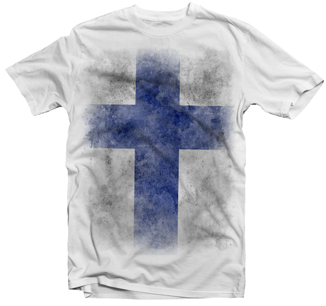 

Koszulka T-shirt Vintage Flaga Finlandia Rozm XL