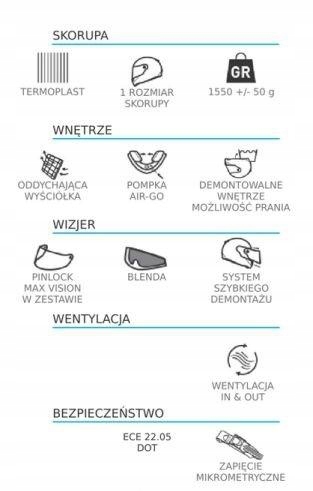 KASK LS2 FF320 STREAM STINGER FLUO GREEN XXL K200 Rozmiar XXL