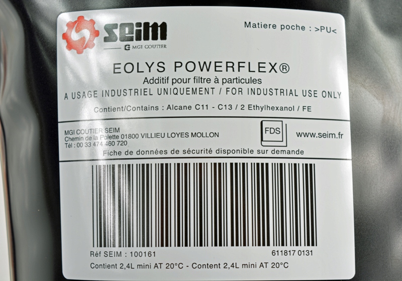 Berlingo C4 picasso eolys powerflex worek FAP DPF Waga produktu z opakowaniem jednostkowym 2.5 kg