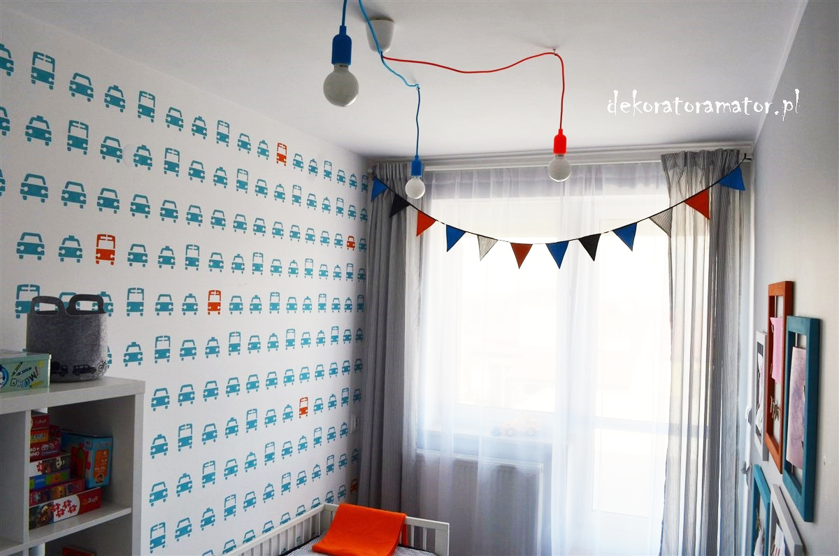 AUTA Szablon malarski jak tapeta POWTARZALNY XXL Płeć Chłopcy