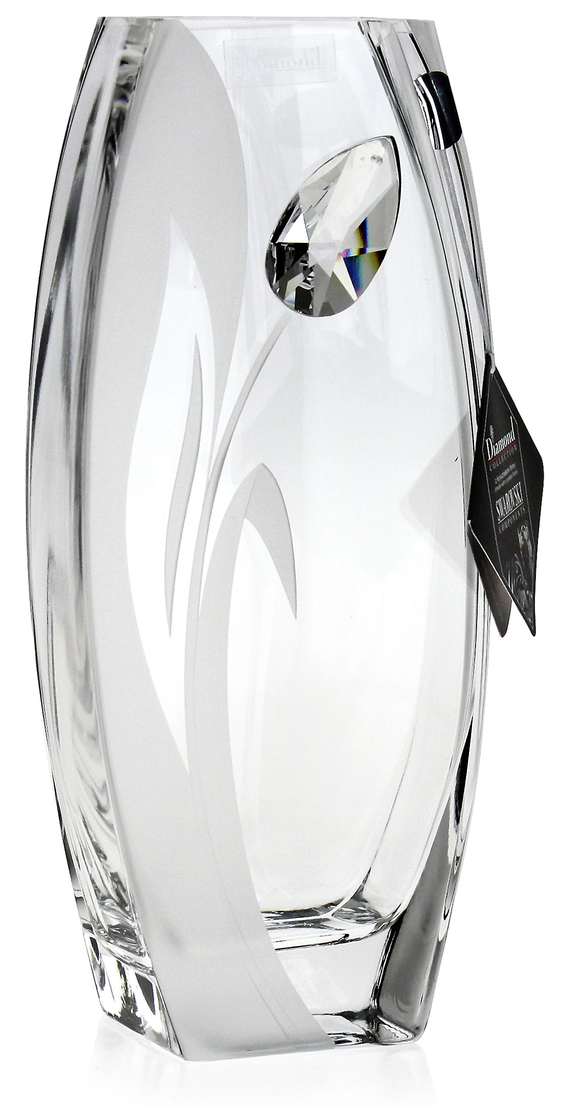 

Piękny duży wazon ze szkła Tulipan Swarovski 26cm
