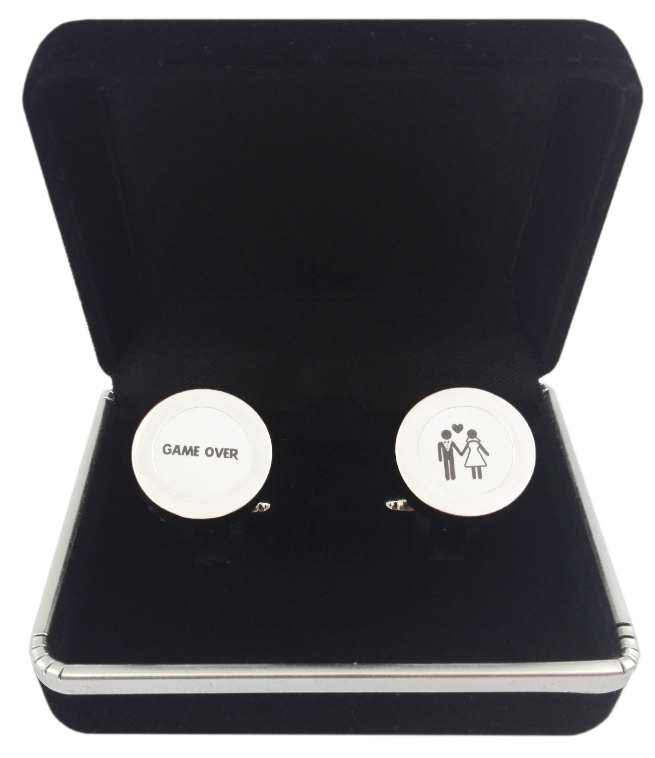 

Spinki do mankietów ślub prezent ślubne Game Over