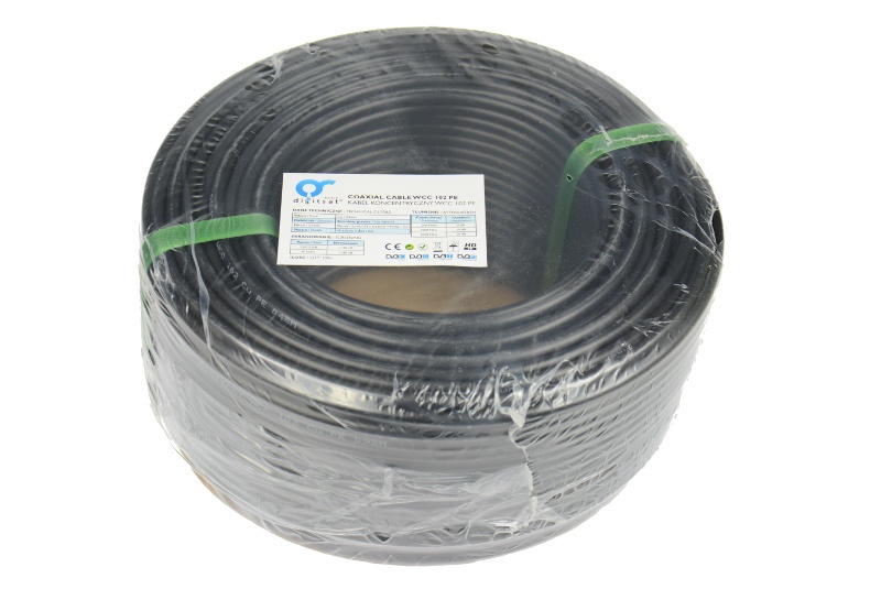 

Kabel Antenowy Wcc 102 Pe Żel RG-6 Black 100m