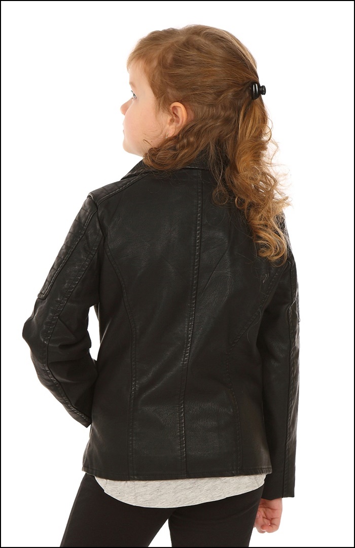 27 KURTKA DZIEWCZĘCA Z EKOSKÓRY Ramoneska 158/164 Rozmiar 164