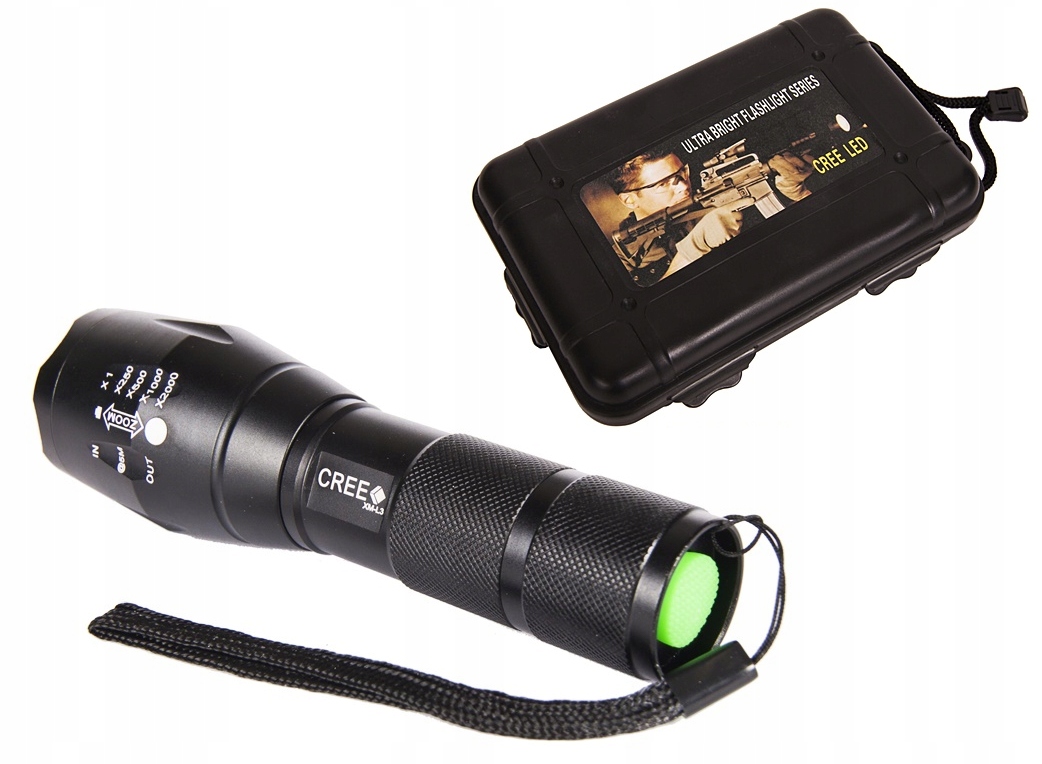 CREE L3 BATERKA TAKTICKÁ LED CREE ZOOM XM-L3-U3