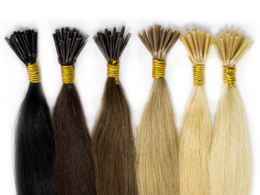 WŁOSY NATURALNE PASMA DOCZEPIANE NA RINGI MIKRORINGI GRUBE PASEMKA 25 CM Kod producenta i25