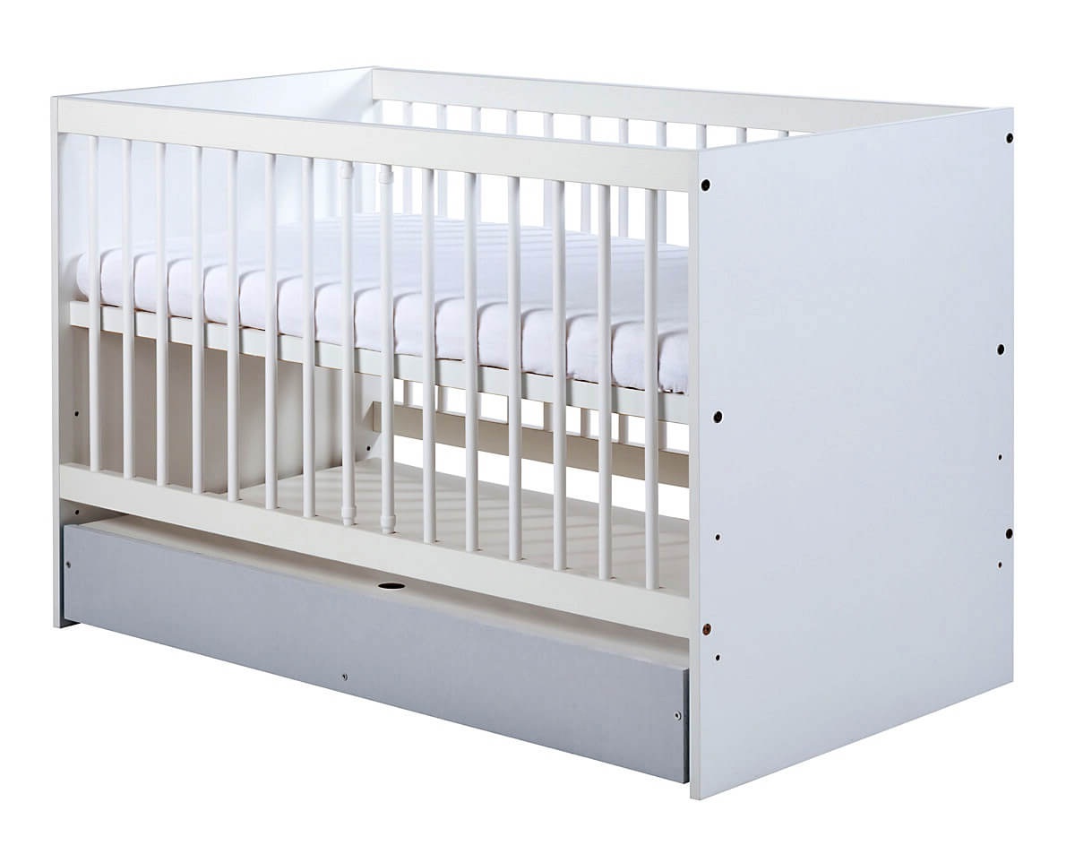 ŁÓŻECZKO TAPCZANIK KLUPŚ DALIA 140x70 BIAŁE