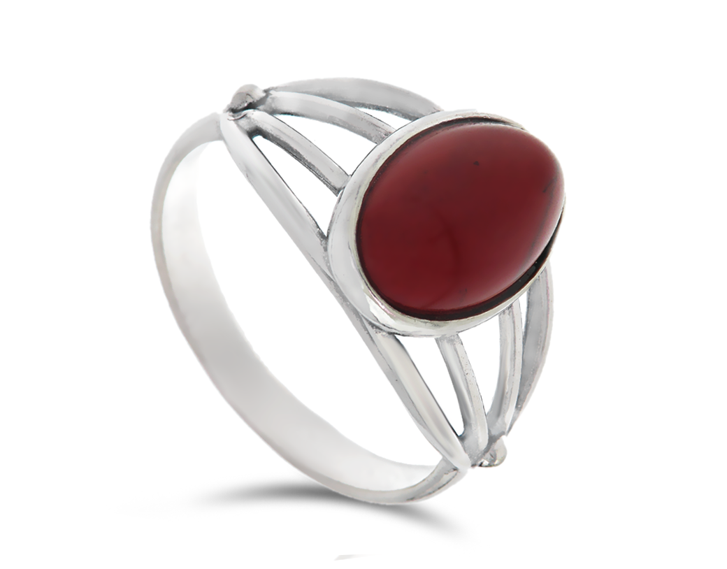 

Pierścionek Srebrny Szeroki Ażurowy Koral 925 r 16