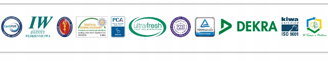 Materac pocket 9 stref 90x200 CANADA Medium Długość materaca 200 cm