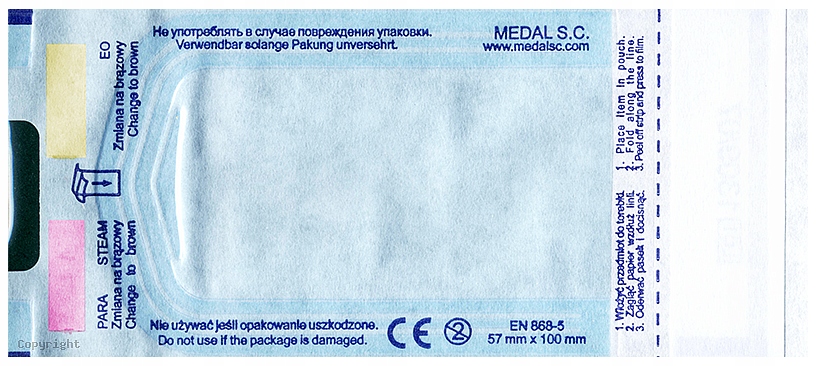 

Torebki do sterylizacji frezów 5,7 cm/10 cm x 10sz