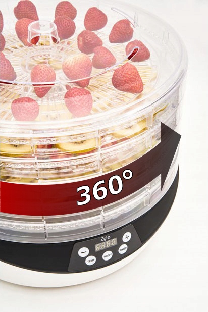 

Suszarka do grzybów owoców ziół Obroty 360°! 500W