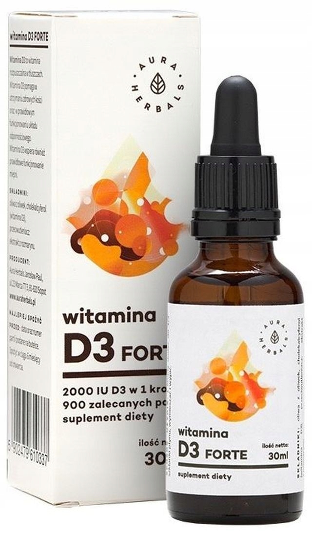 

Witamina D3 Forte 30ml Aura odporność
