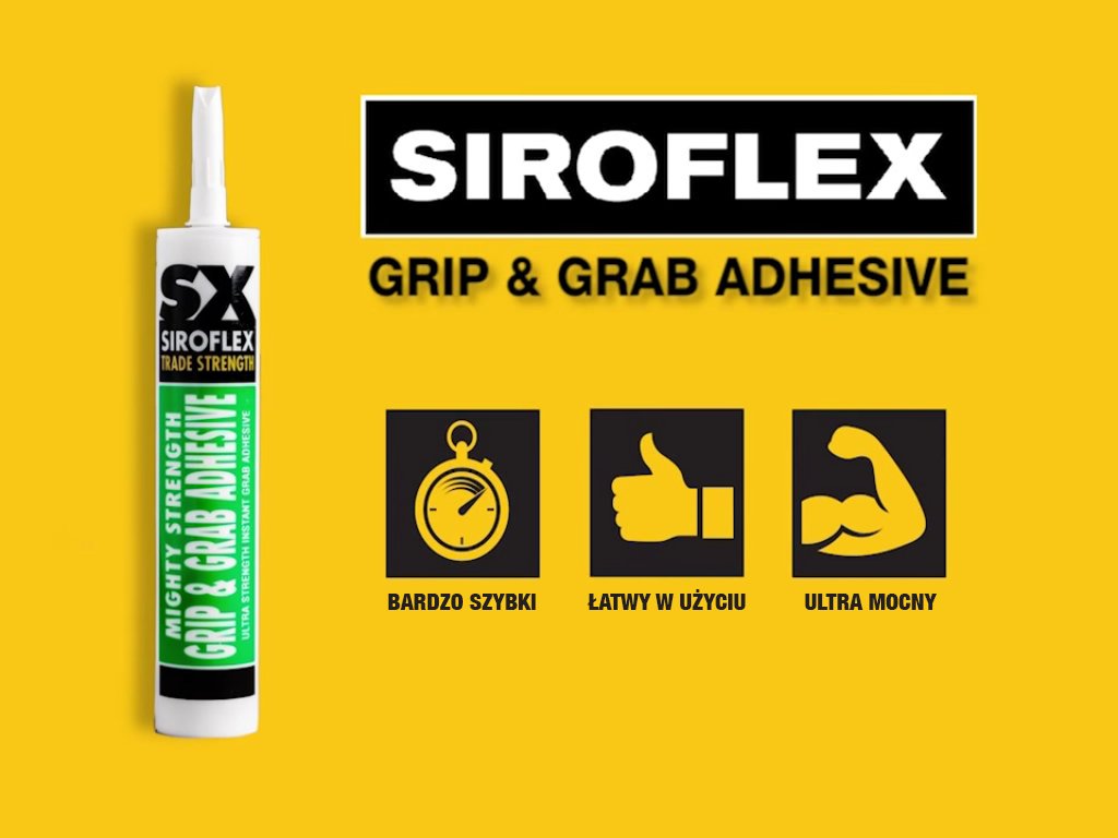 Bardzo mocny KLEJ MONTAŻOWY szybkowiążący Zastosowanie uniwersalne