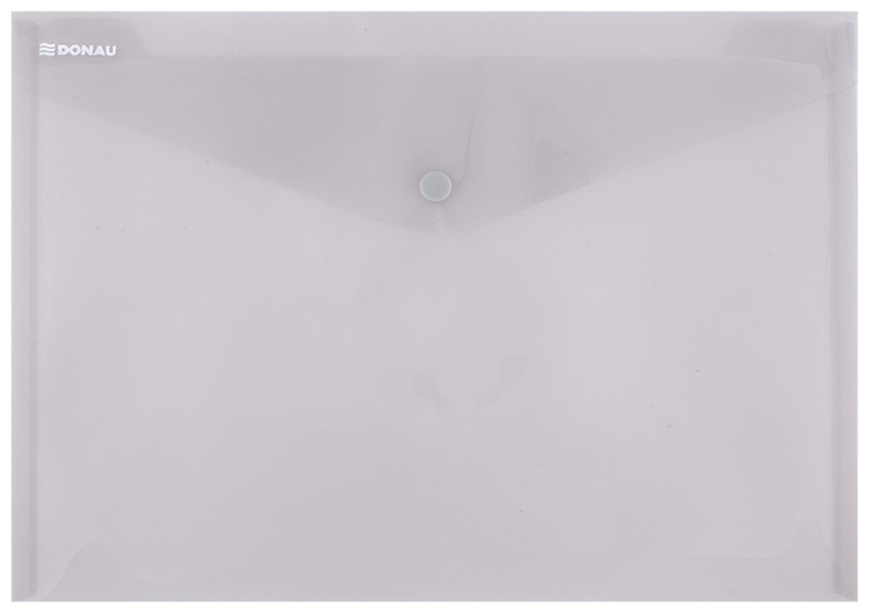 TECZKA NA DOKUMENTY A4 KOPERTOWA NA ZATRZASK, DONAU TRANSPARENTNA DYMNA