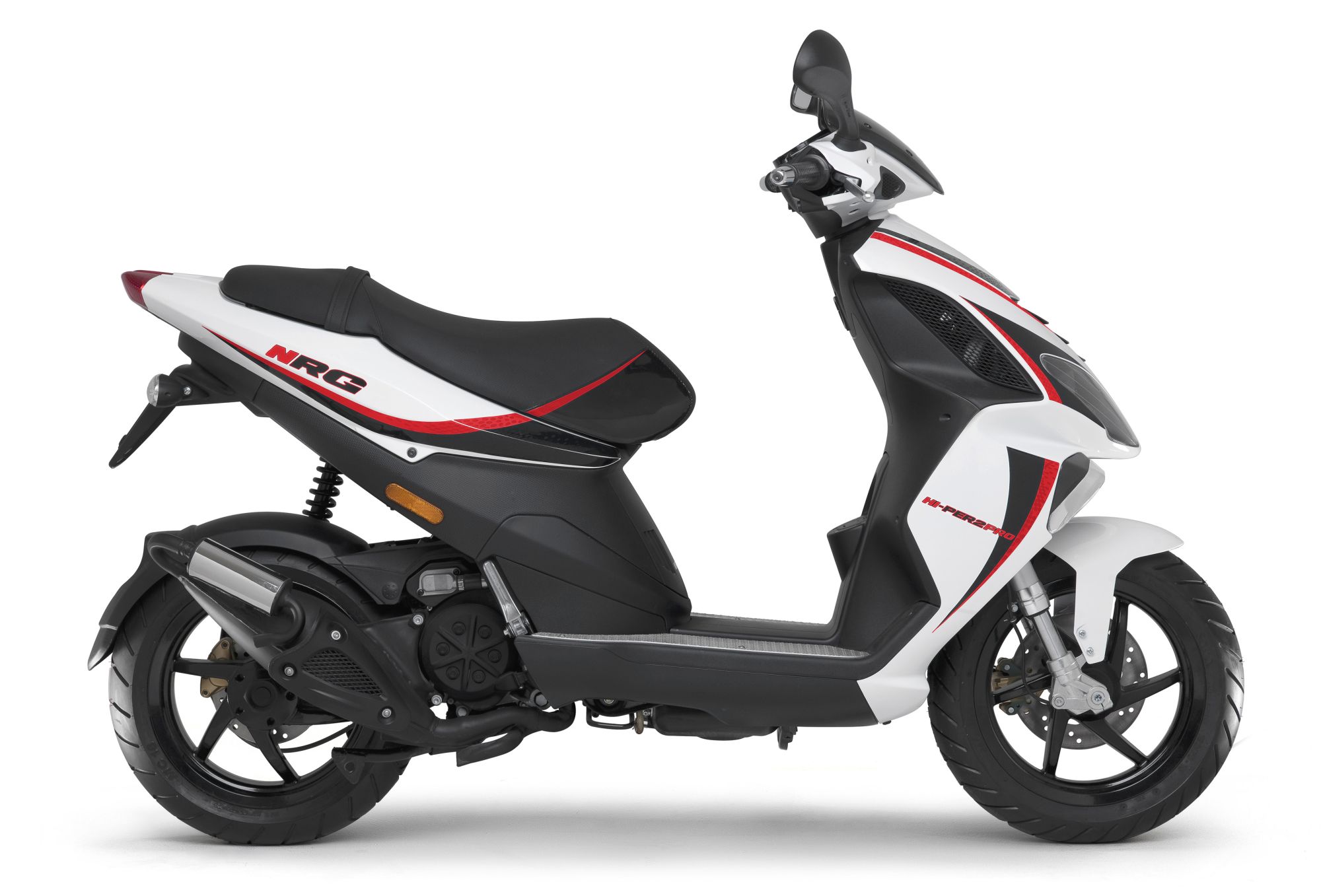 Piaggio NRG Power наклейки шпон комплект белый