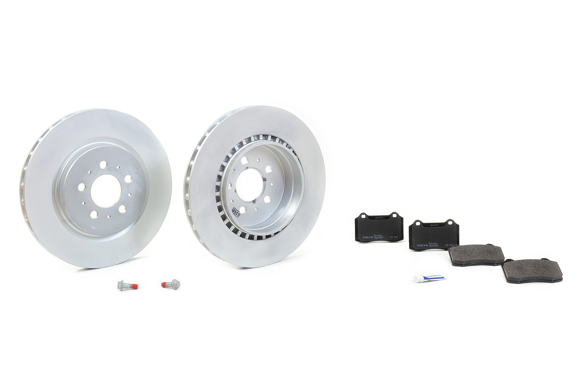 30645223, 30683858 - ДИСКИ КОЛОДКИ ЗАДНІ VOLVO S60R V70R ОРИГІНАЛ