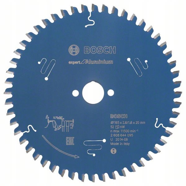 

Bosch Piła 165 x 20 52z Expert for Aluminium Mdf