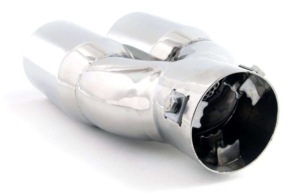 KONCOWKA WYDECHU CHROM PODWOJNA DYFUZOR 2x 63 mm Producent czesci AMiO
