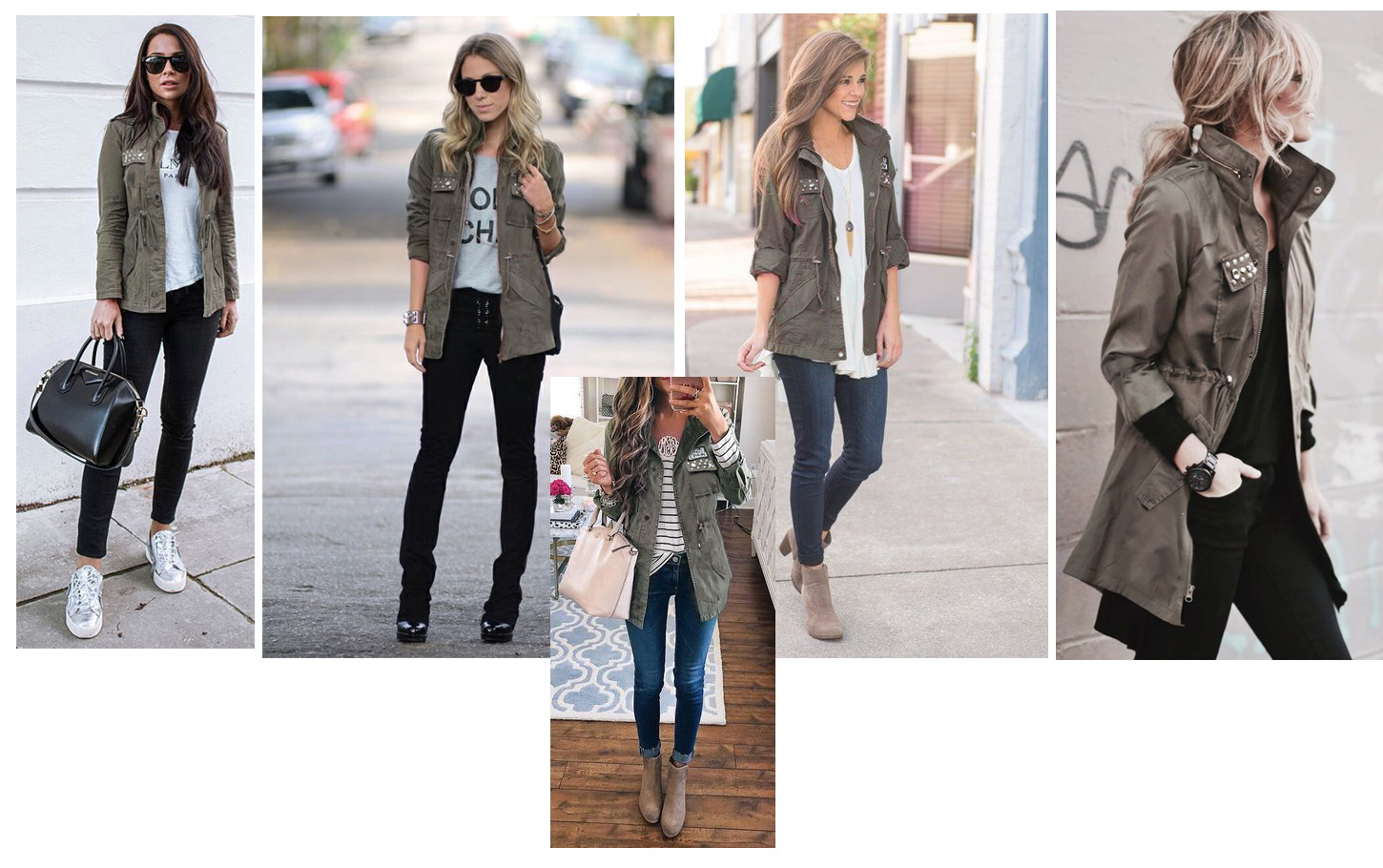 #154 PARKA damska KATANA khaki PEREŁKI bawełna M Marka FASHION AVENUE