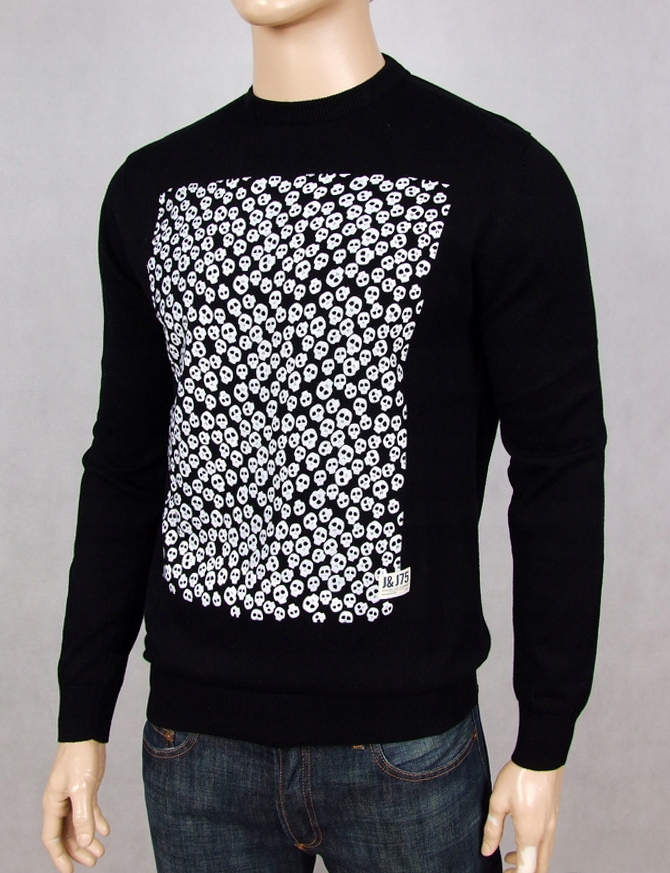 

Jack&jones O-neck Scull Sweater r L czaszki