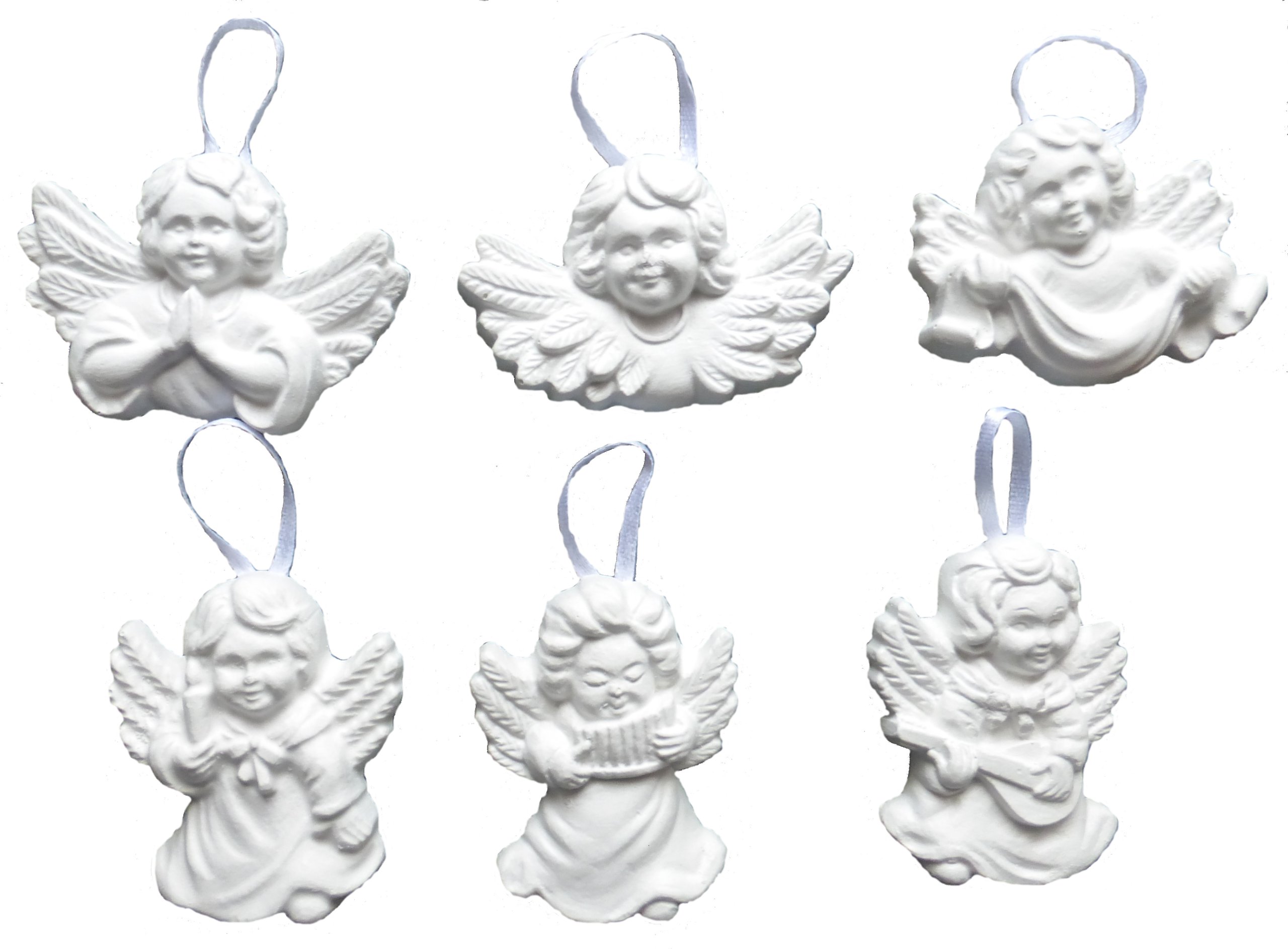 

figurki gipsowe aniołki cherubinki z gipsu 10sztuk