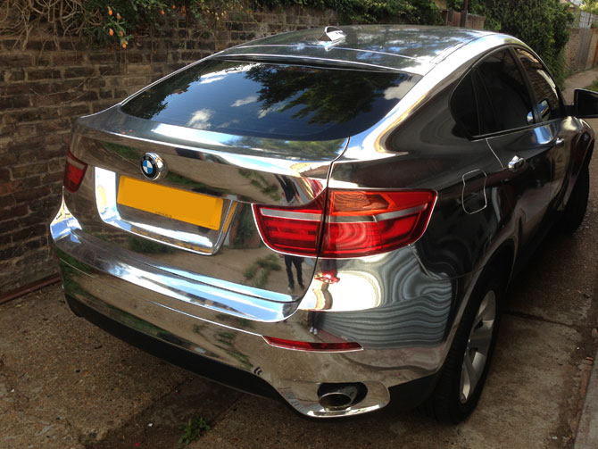 FOLIA CHROM SREBRNA CHROMOWANA 30m x 152cm OKLEINA Width 152 cm