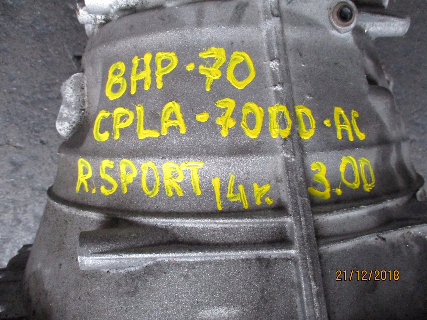 Getriebe RANGE ROVER SPORT 3,0D CPLA-7000-AC 14R