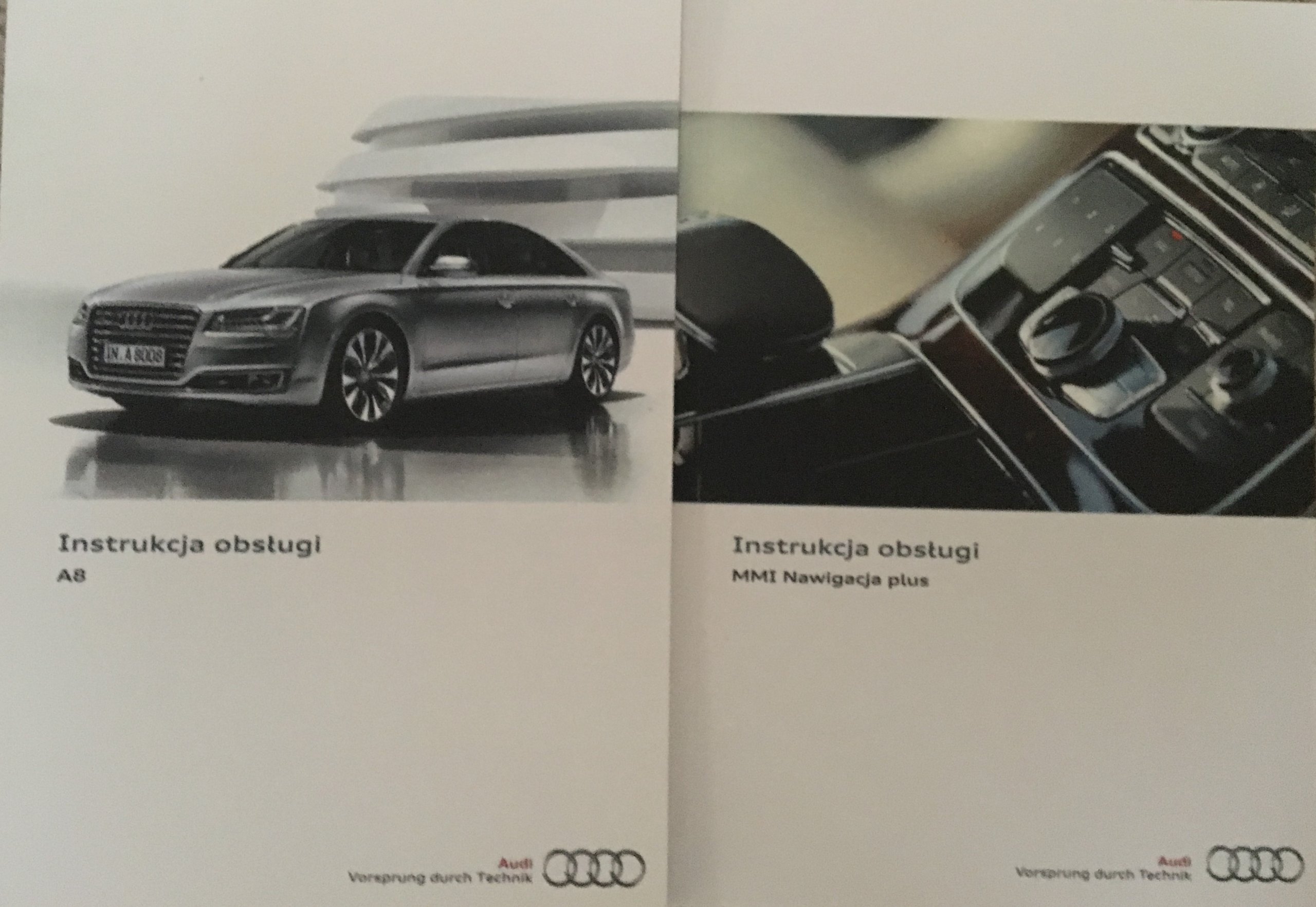 AUDI A8 + MMI polska instrukcja obsługi 2013-2018