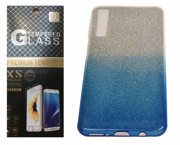 

Etui Glitter Ombre do A750 Samsung A7 2018 + Szkło