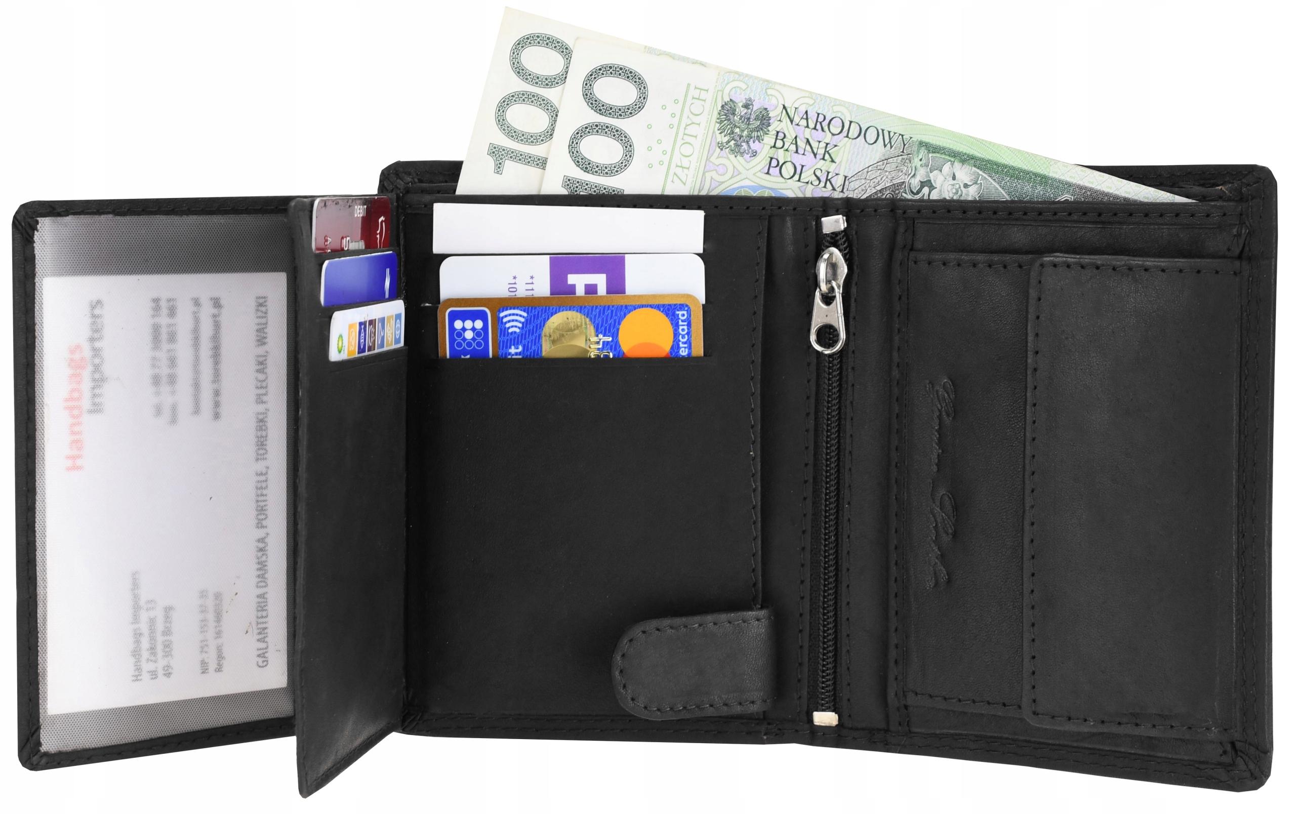 

Skórzany Portfel Męski Skóra Naturalna Rfid NC36