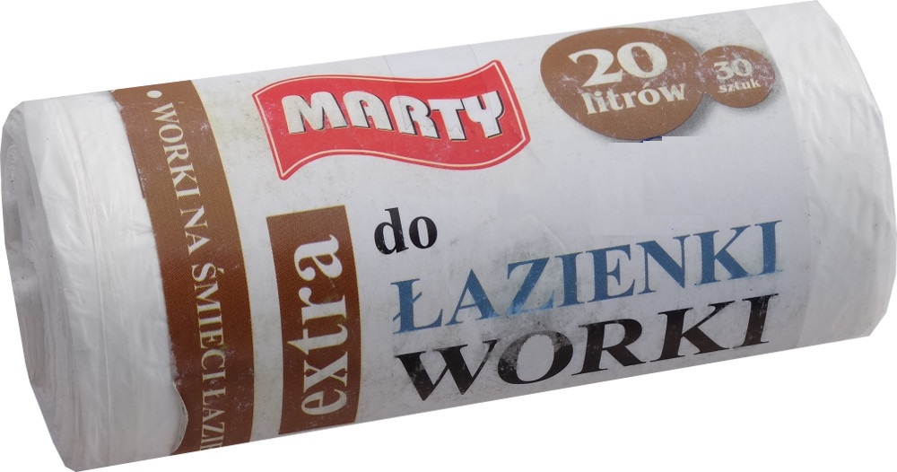

Worki Na Śmieci Łazienkowe 20L, 30SZT. Białe