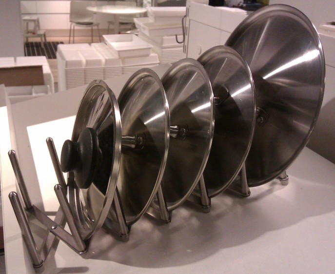 SS IKEA VARIERA Przegroda na pokrywki stojak stal Marka Ikea