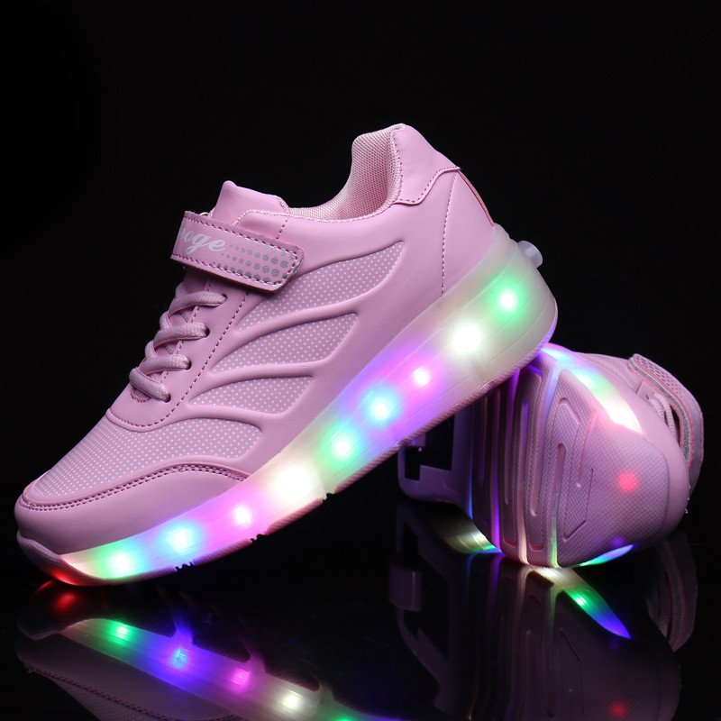 BUTOROLKI BUTY LED Z KÓŁKAMI WROTKI ROLKI Model dsf