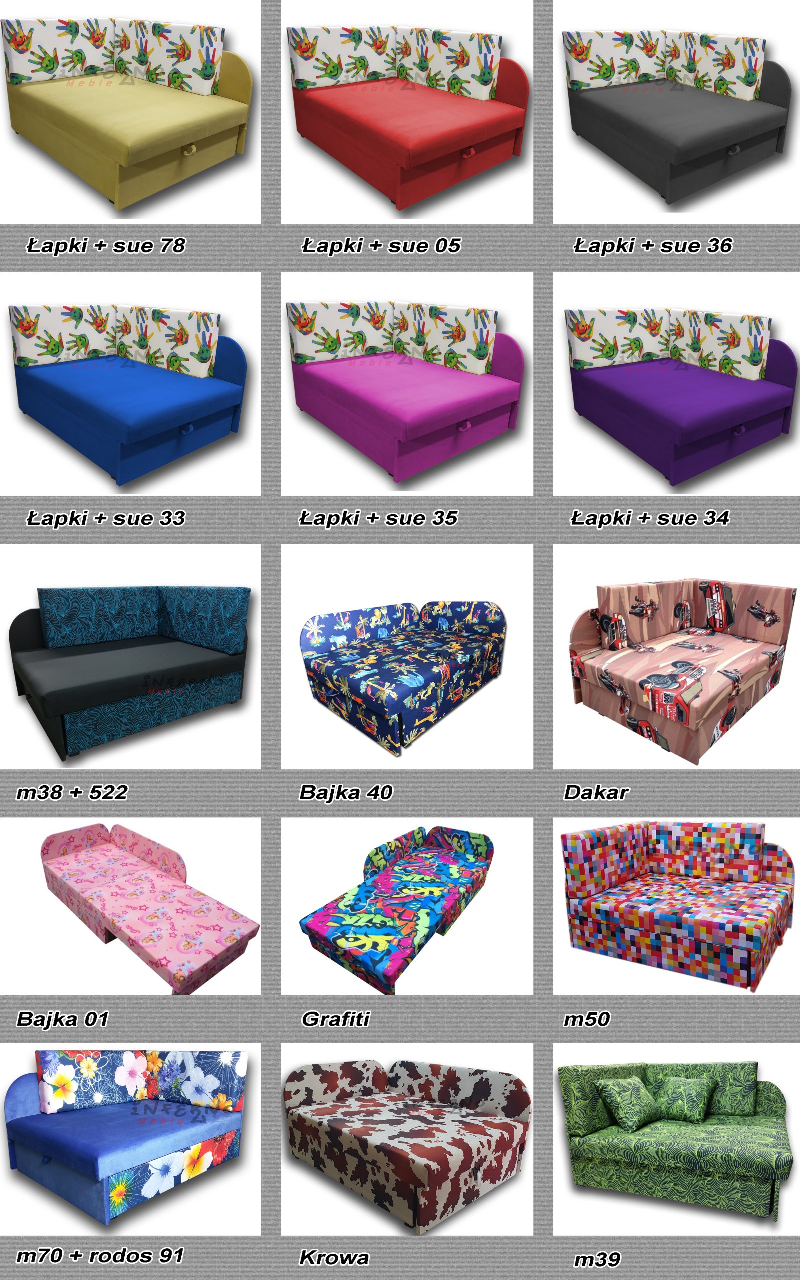 Rogówka dziecięca, sofka, łóżko, wypoczynek Płeć chłopcy dziewczynki