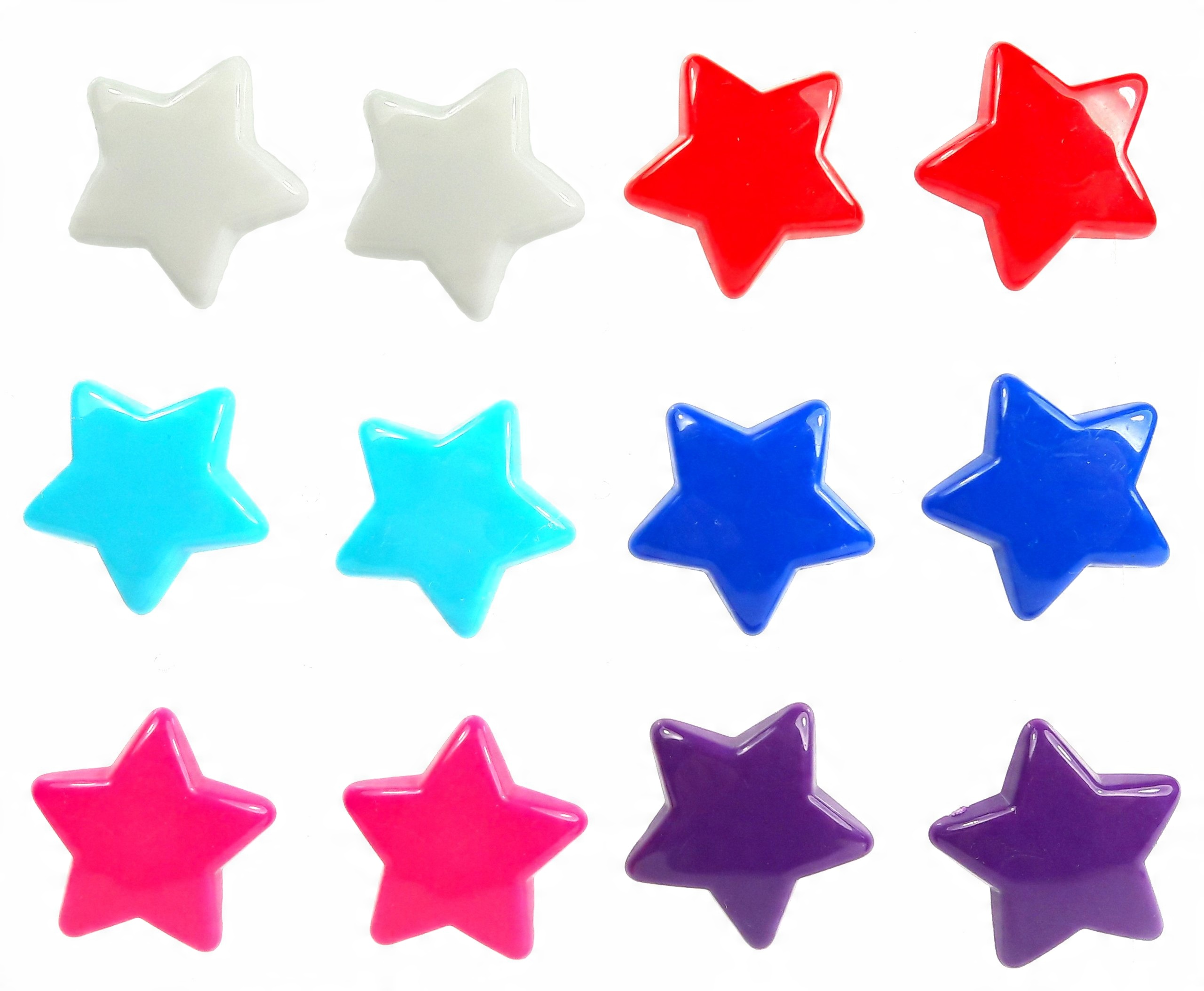 

Zestaw kolczyków 6 par gwiazdy gwiazdki stars star