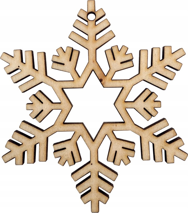 

śnieżynka Drewniana Ozdoba ażurowa na Choinkę