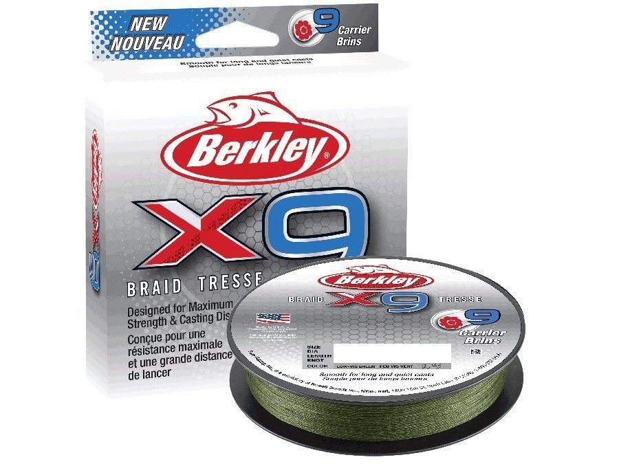 Berkley X9 Zelená 300M 0,06MM 6,4KG