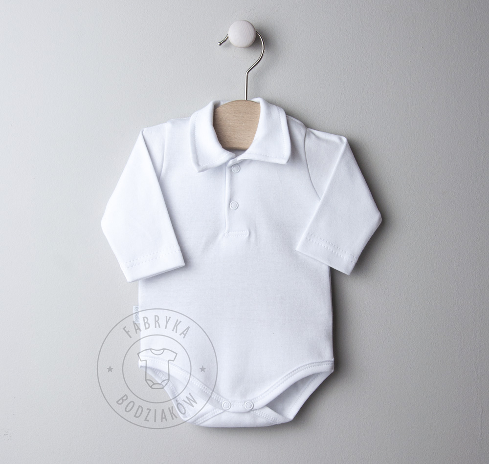 BODY POLO z kołnierzykiem CHRZEST KOSZULOBODY r 98 Marka Fabryka Bodziaków