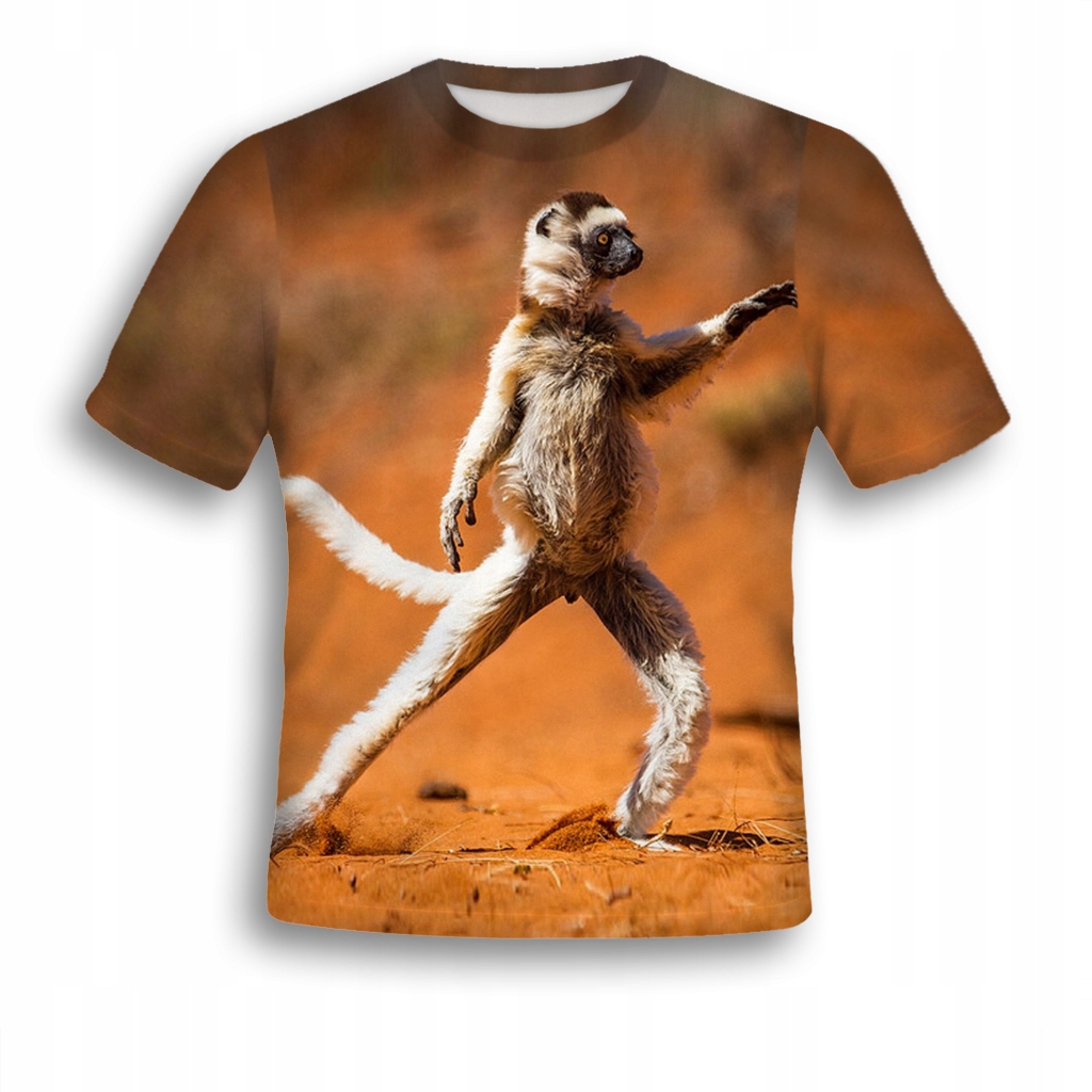 

Koszulka Full Print Lemur XL Fotokoszulka Modna
