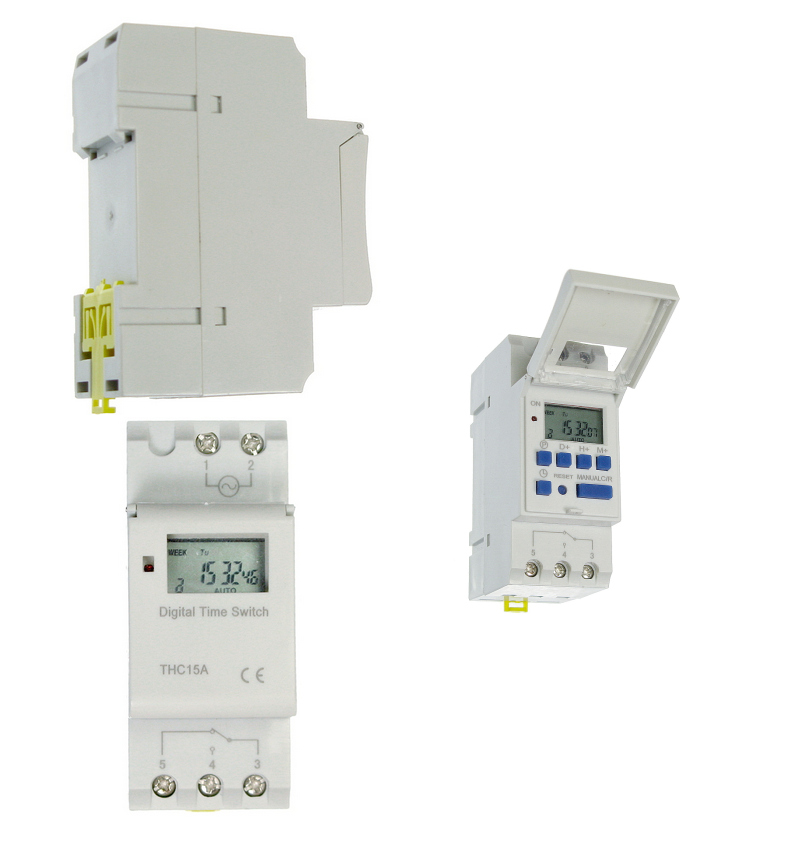PROGRAMATOR CZASOWY TIMER 12V na szynę DIN TH35 Marka NE