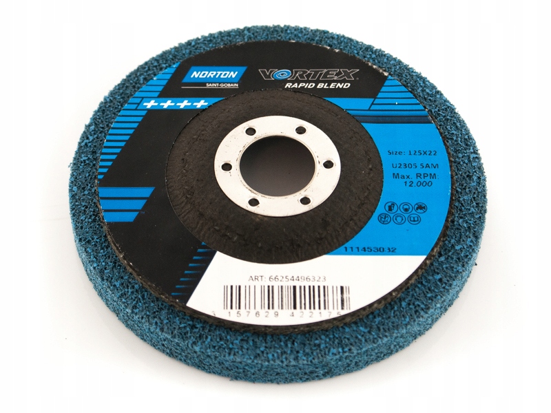 TARCZA RAPID BLEND VORTEX 125x12x22 5AM NORTON