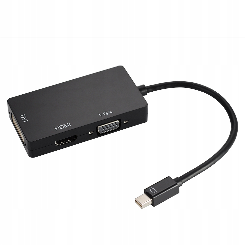 Adapter mini DisplayPort DP do HDMI DVI VGA 3 w 1 Kod producenta brak